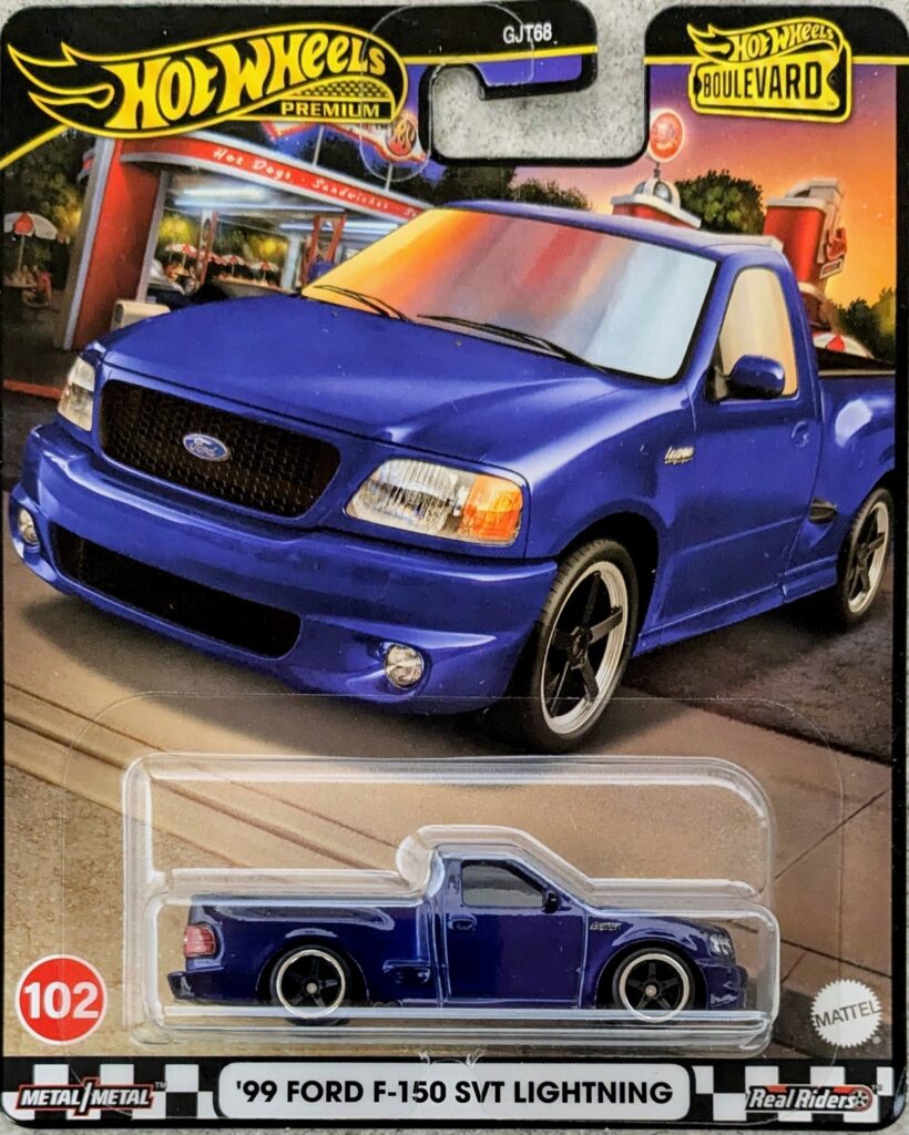 hotwheels collection
2024
Hot Wheels Boulevard
'99 Ford F-150 SVT Lightning