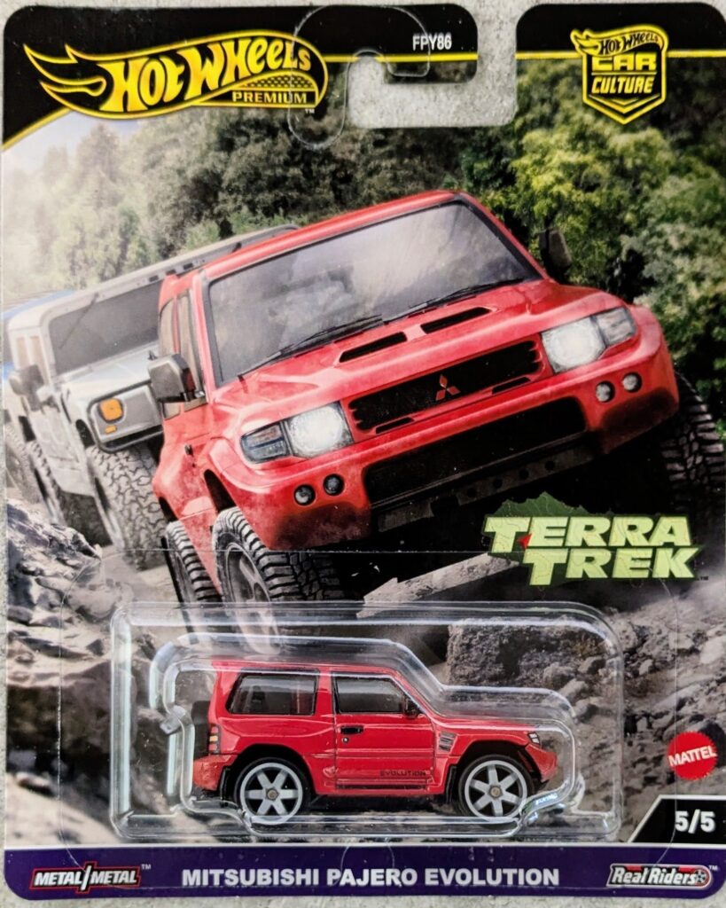 hotwheels collection
2024
Car Culture: Terra Trek
Mitsubishi Pajero Evolution