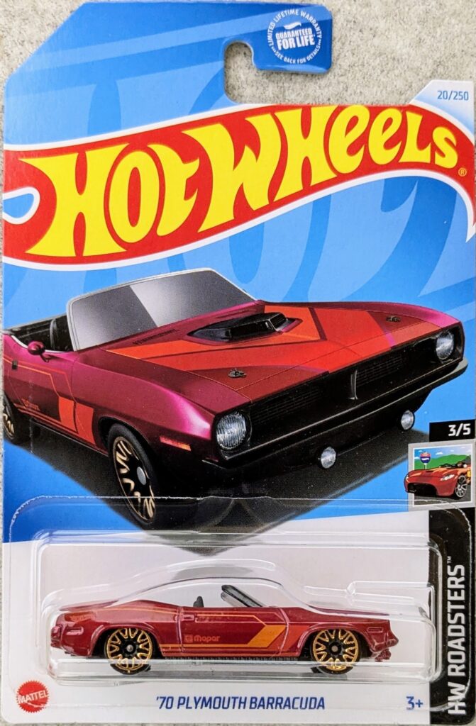 hotwheels collection
2024
HW Roadsters
'70 Plymouth Barracuda