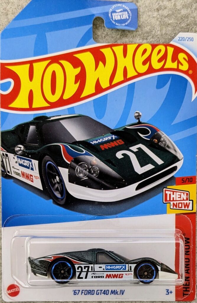 hotwheels collection
2024
Then and Now
'67 Ford GT40 Mk.IV