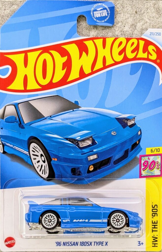 hotwheels collection
2024
HW: The '90s
'96 Nissan 180SX Type X